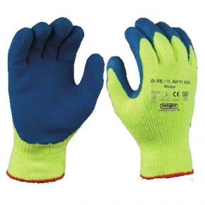 "Winter" | Acryl-Strickhandschuhe mit Latex-Crinkel-Beschichtung, flüssigkeitsdicht