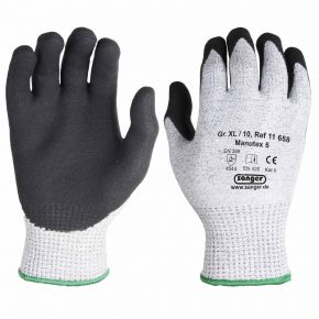 "Manutex" | Schnittschutzhandschuhe aus HPPE Nylon Glasfaser mit Nitril-Schaum Beschichtung
