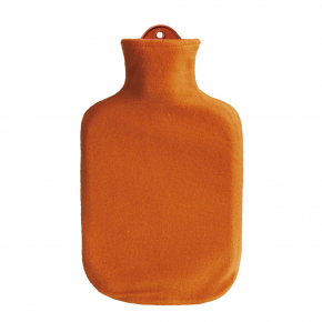 2,0 Liter Wärmflasche mit Konturbezug, orange