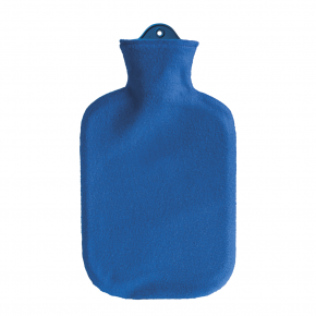 2,0 Liter Wärmflasche mit Konturbezug, blau